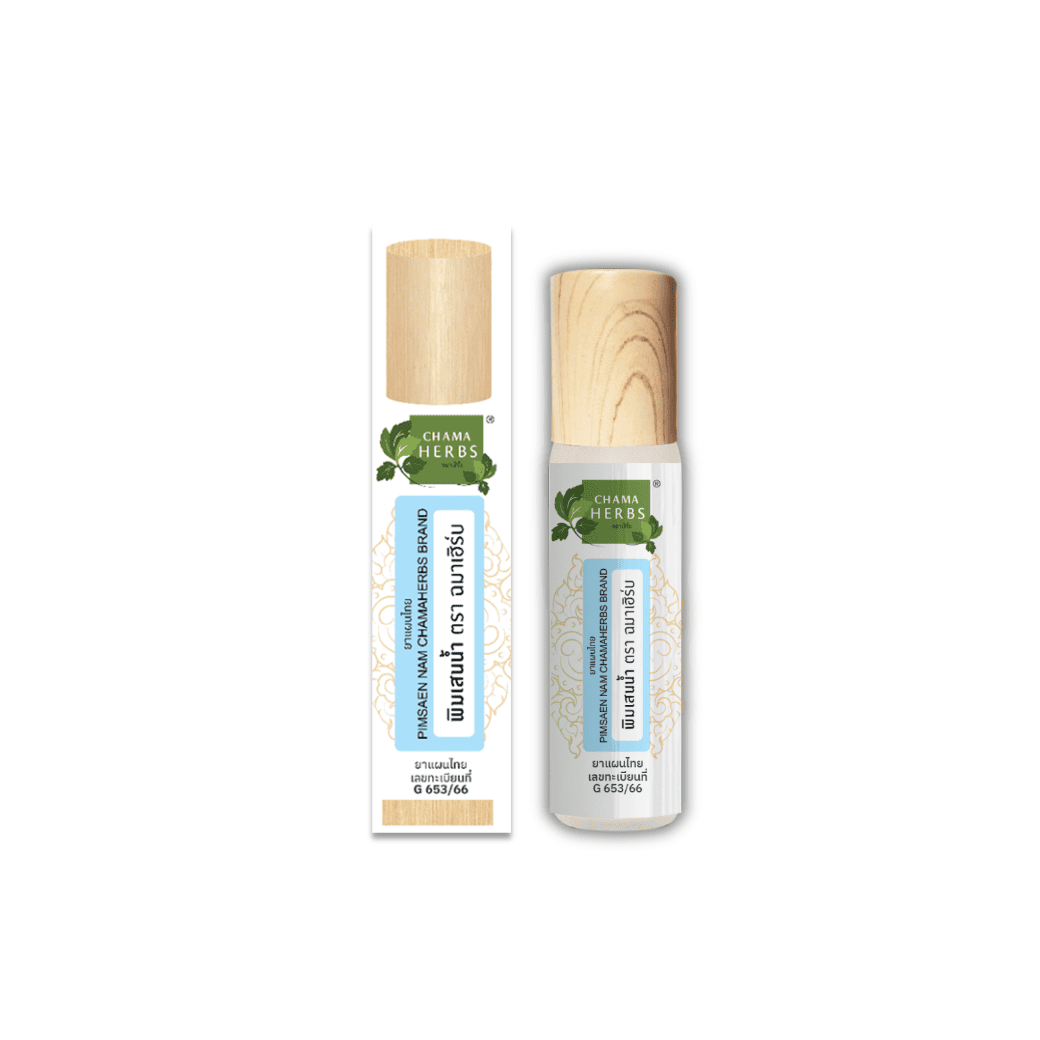 พิมเสนน้ำ ตราฉมาเฮิร์บ ขนาด 8 มล. ชนิดหัวลูกกลิ้ง